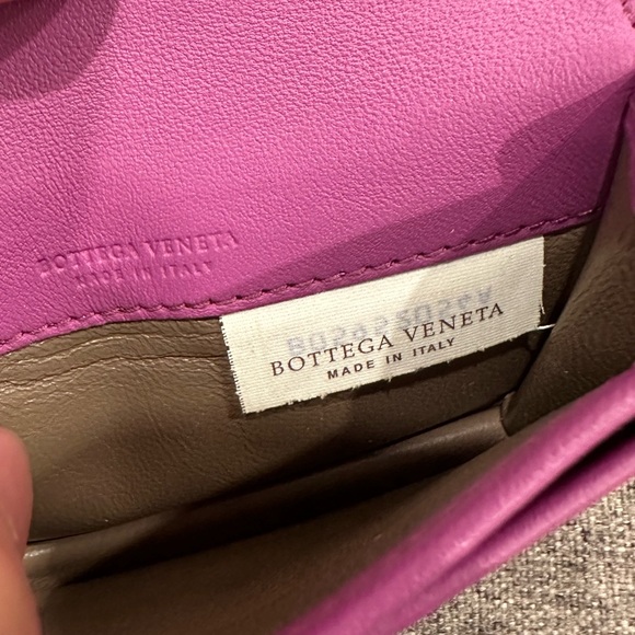 Bottega Veneta Intrecciato Weave Leather Wallet Purple - Picture 7 of 16